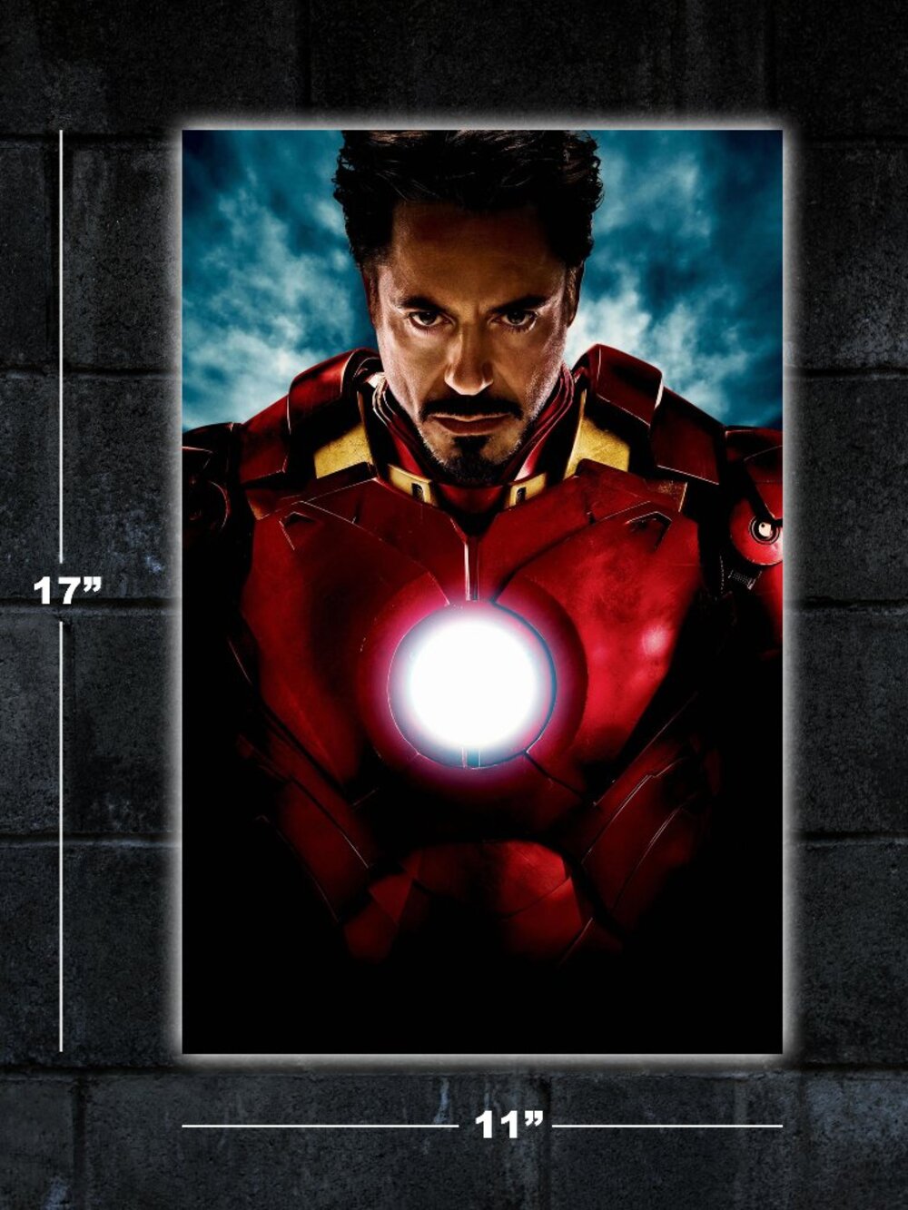 Iron Man poster - 11x17 art print merch marvel movie Robert Downey Jr Tony Stark